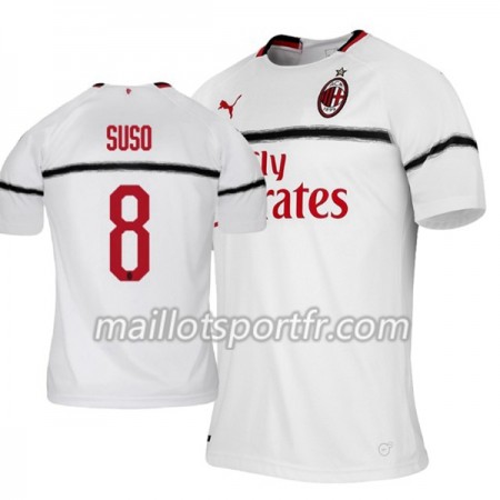 Maillot de Foot AC Milan Suso 8 Extérieur 2018/19